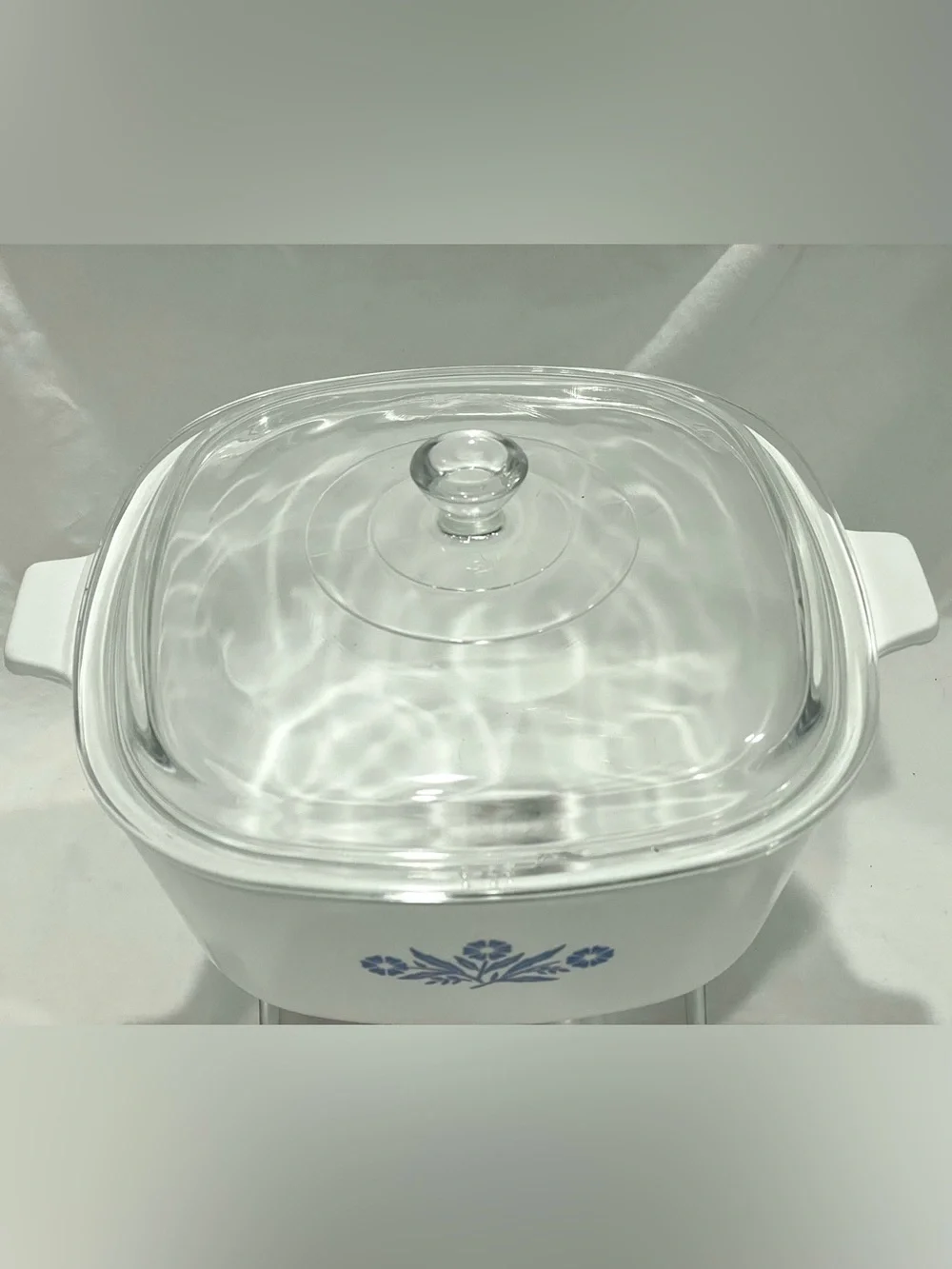 Vintage Corningware “Cornflower Blue” 10C Lidded Casserole Baking Dish | Burned